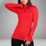 ست بلوز شلوار ورزشی زنانه نایک انگشتی و نیم زیپ